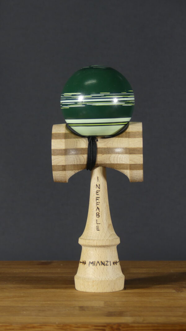Tama line VERDE MILITAR  de madera de fresno  y bambú para kendama - Imagen 7