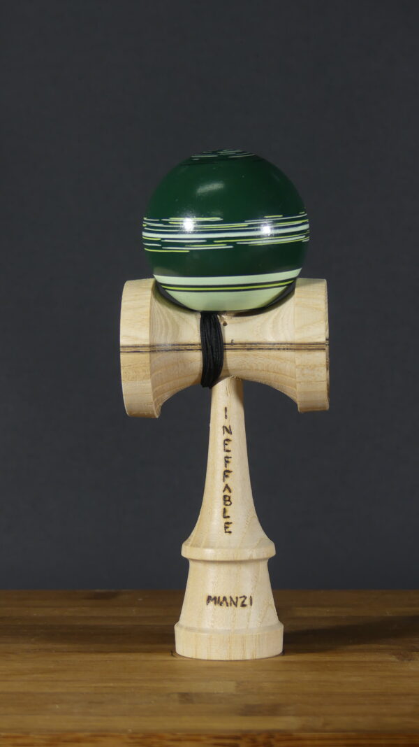 Tama line VERDE MILITAR  de madera de fresno  y bambú para kendama - Imagen 9