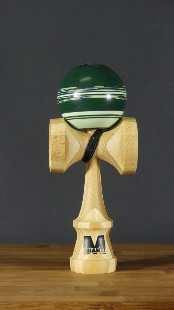 Tama line VERDE MILITAR  de madera de fresno  y bambú para kendama - Imagen 10