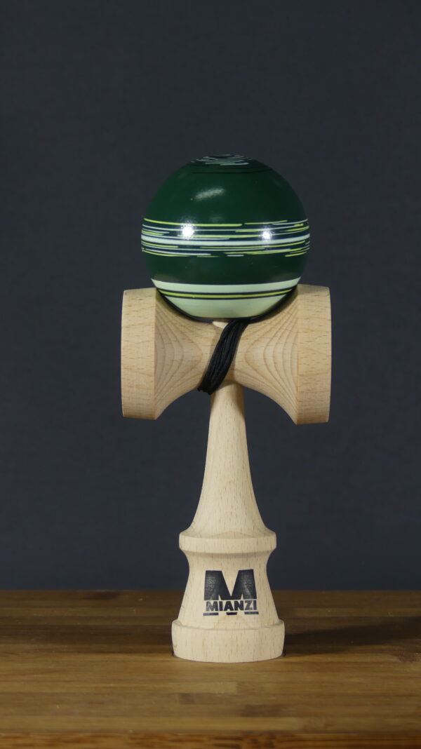 Tama line VERDE MILITAR  de madera de fresno  y bambú para kendama - Imagen 12