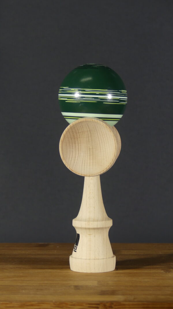 Tama line VERDE MILITAR  de madera de fresno  y bambú para kendama - Imagen 13