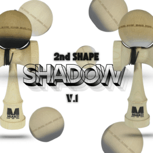 Kendama SHADOW v.1 BLANCO/NEGRO con nuevo acabado ANTI-SKID  2nd Shape