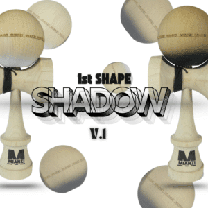 Kendama SHADOW v.1 BLANCO/NEGRO con nuevo acabado ANTI-SKID 1st Shape