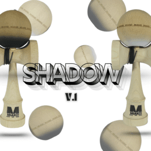 Kendama SHADOW v.1 BLANCO/NEGRO con nuevo acabado ANTI-SKID