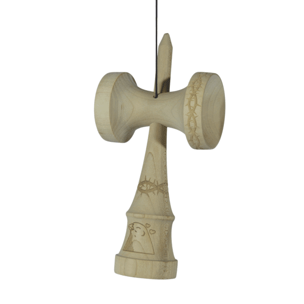 Kendama Mianzi x Tufer – 2nd Shape Maple & Beech Antiskid - Imagen 4