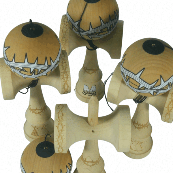Kendama Mianzi x Tufer – 2nd Shape Maple & Beech Antiskid - Imagen 12