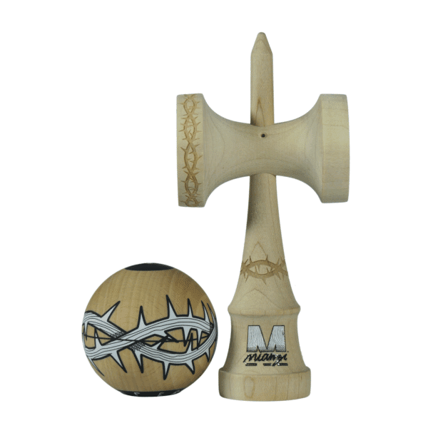 Kendama Mianzi x Tufer – 2nd Shape Maple & Beech Antiskid - Imagen 10