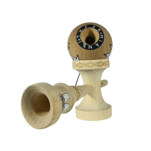 Kendama Mianzi x Tufer – 2nd Shape Maple & Beech Antiskid - Imagen 6