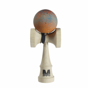 Kendama  NEBULA Naranja ,Azul   – Pintado a mano con  nuevo acabado Gomu Clear