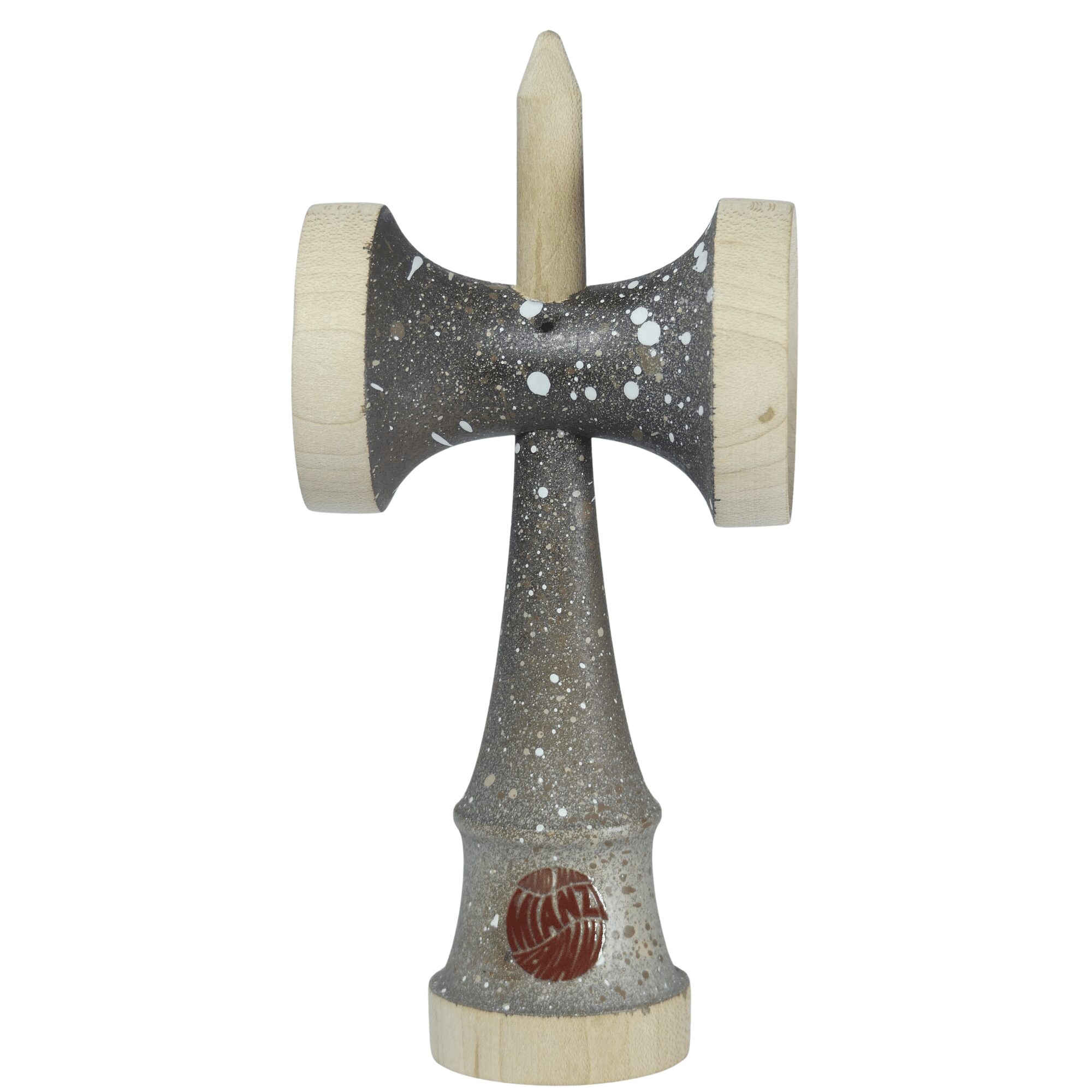 Nebula Ken Marrón – Ken de Kendama Pintado a Mano · Second Shape – vista 2