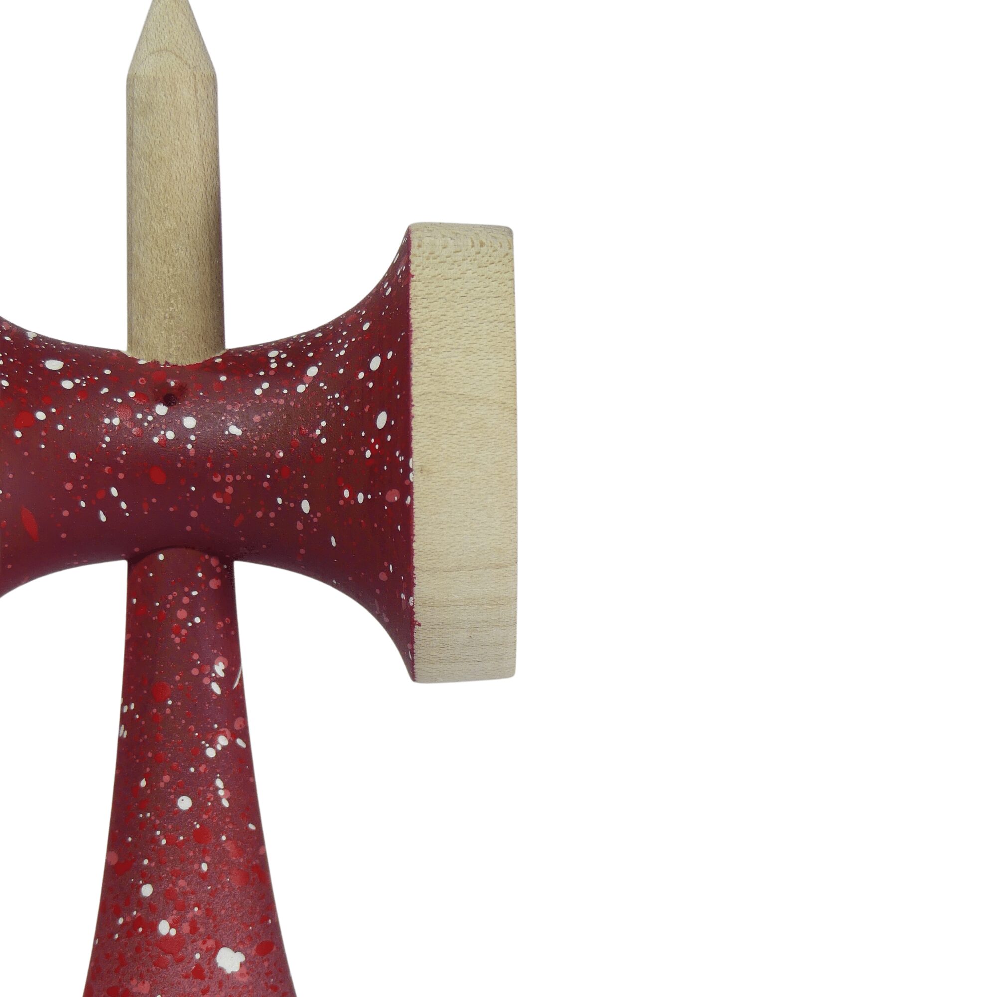 Nebula Ken Rojo – Ken de Kendama Pintado a Mano · Second Shape – vista 5