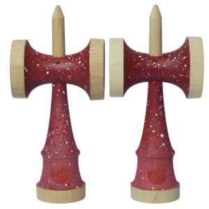 Nebula Ken Rojo – Ken de Kendama Pintado a Mano · Second Shape