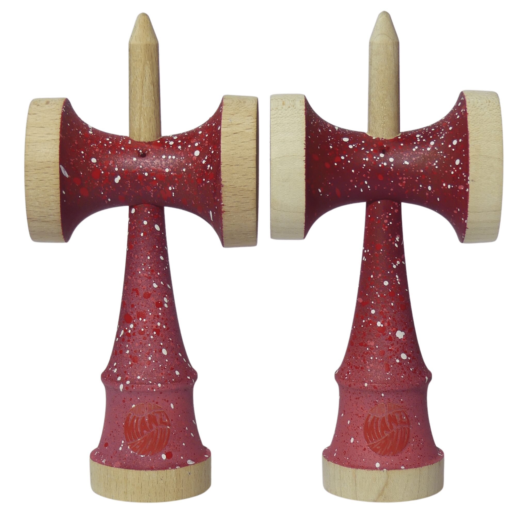 Nebula Ken Rojo – Ken de Kendama Pintado a Mano · Second Shape
