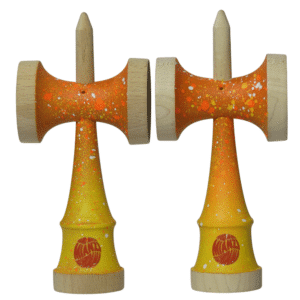 Nebula Ken Naranja – Ken de Kendama Pintado a Mano | Edición Second Shape
