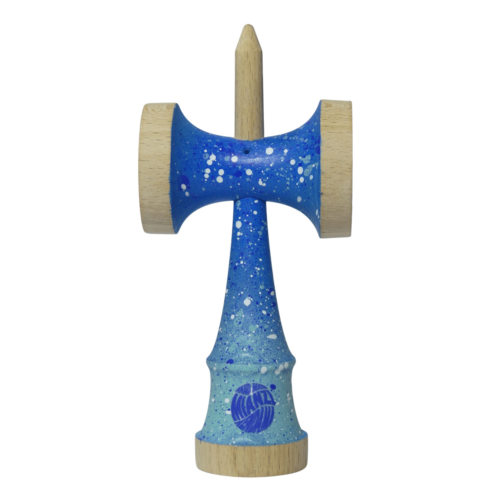 Nebula Ken Azul – Ken de Kendama Pintado a Mano · Second Shape – vista 3
