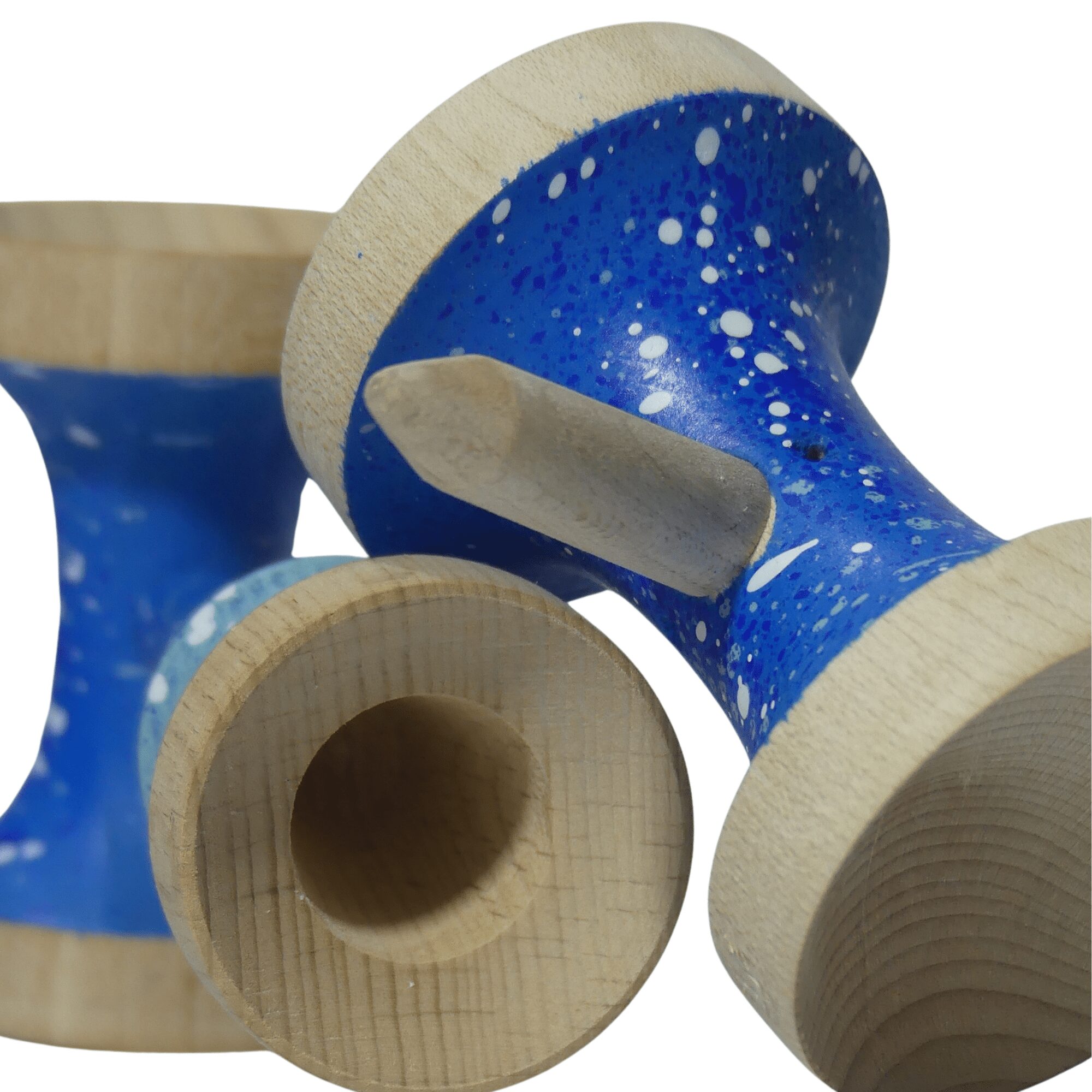 Nebula Ken Azul – Ken de Kendama Pintado a Mano · Second Shape – vista 9