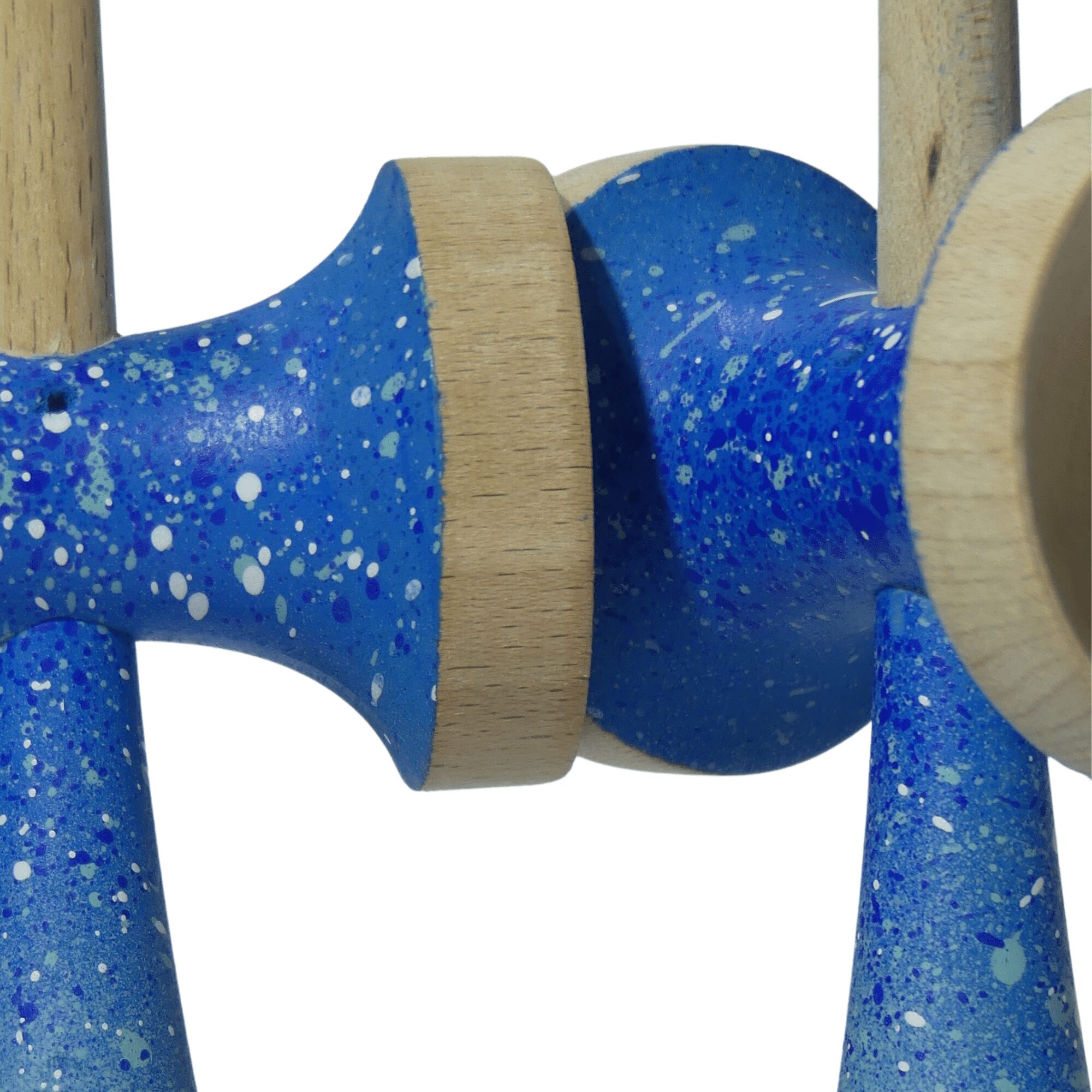 Nebula Ken Azul – Ken de Kendama Pintado a Mano · Second Shape – vista 8