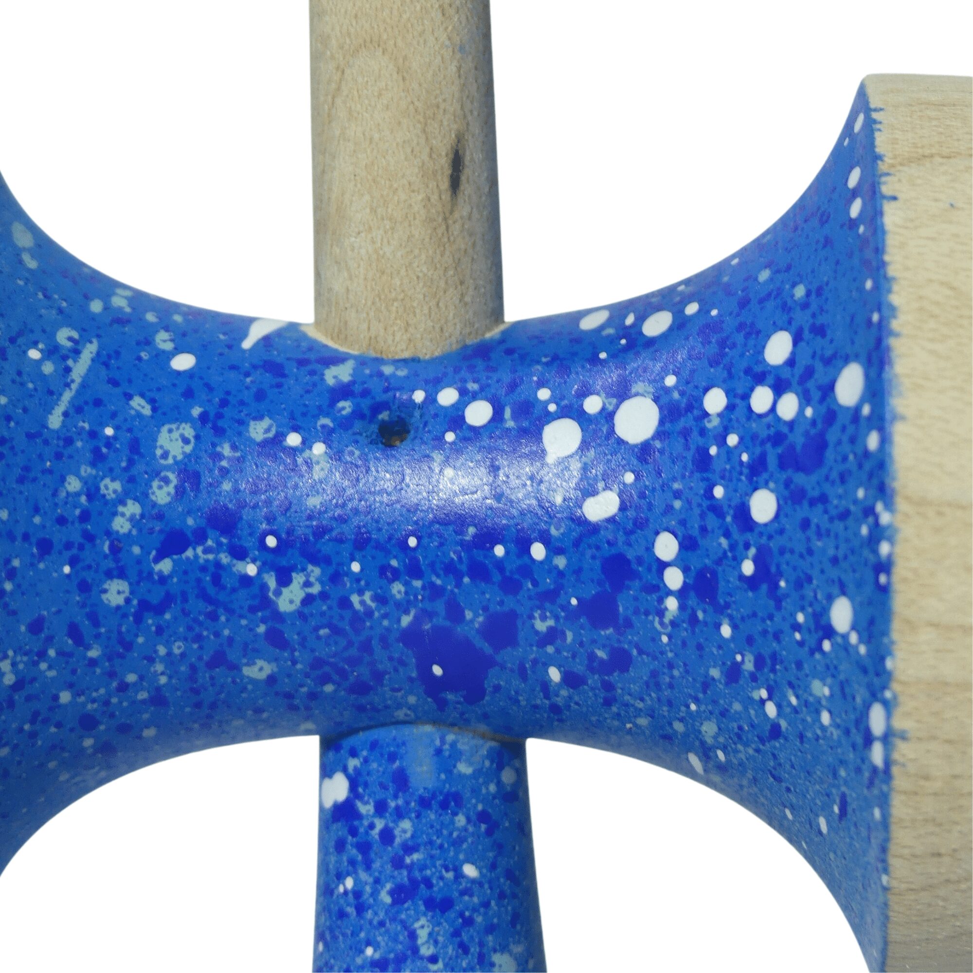 Nebula Ken Azul – Ken de Kendama Pintado a Mano · Second Shape – vista 4