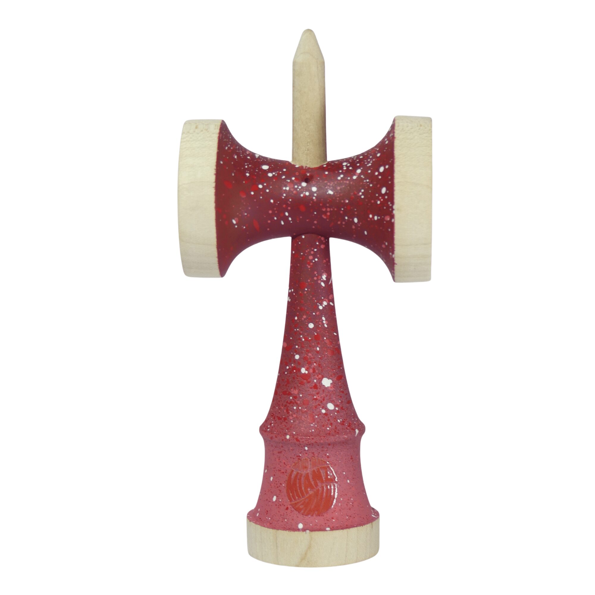 Nebula Ken Rojo – Ken de Kendama Pintado a Mano · Second Shape – vista 7