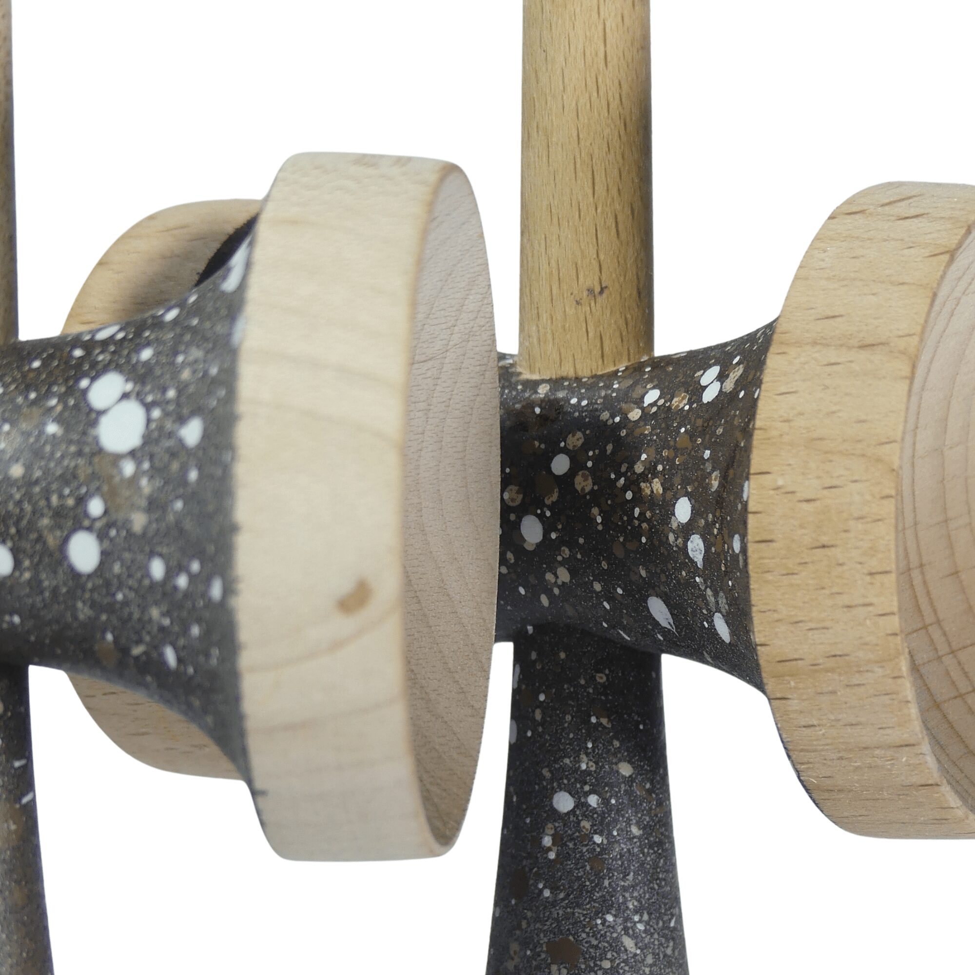 Nebula Ken Marrón – Ken de Kendama Pintado a Mano · Second Shape – vista 7