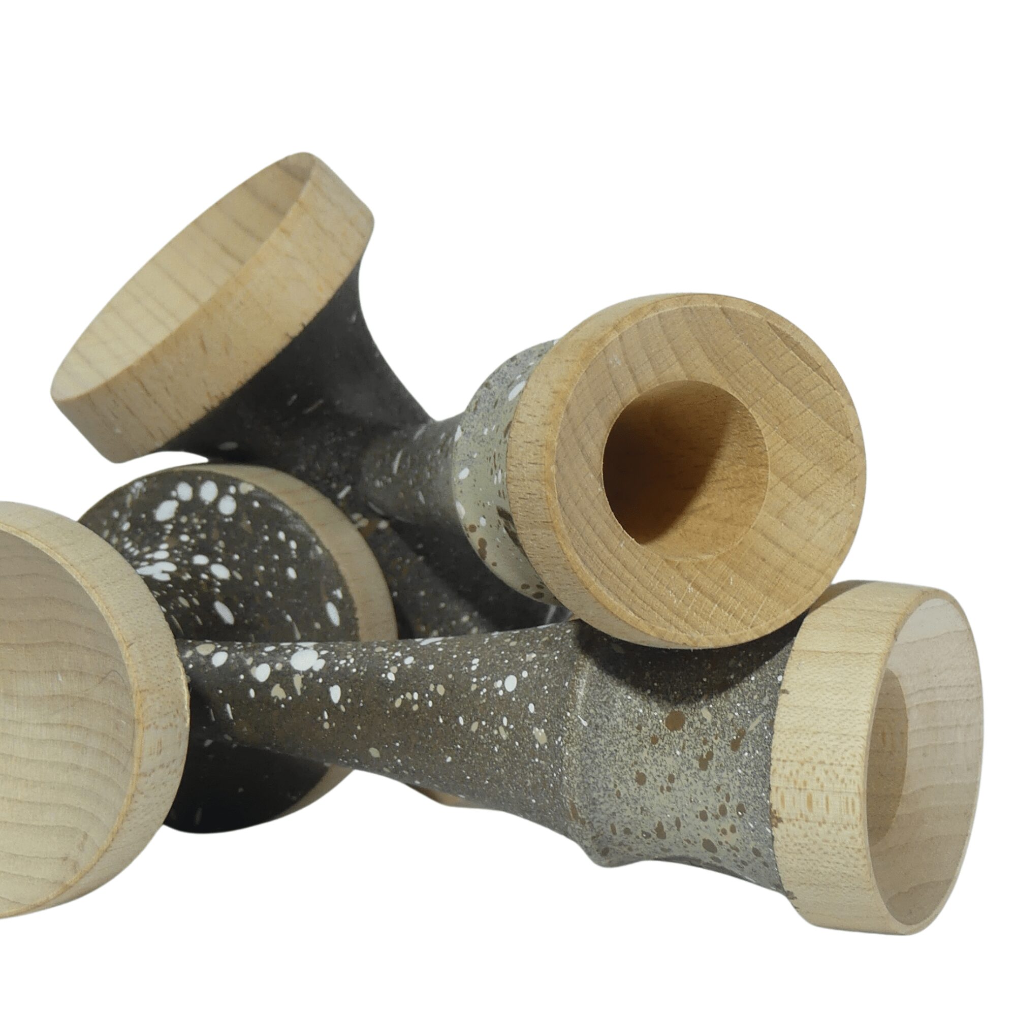 Nebula Ken Marrón – Ken de Kendama Pintado a Mano · Second Shape – vista 6