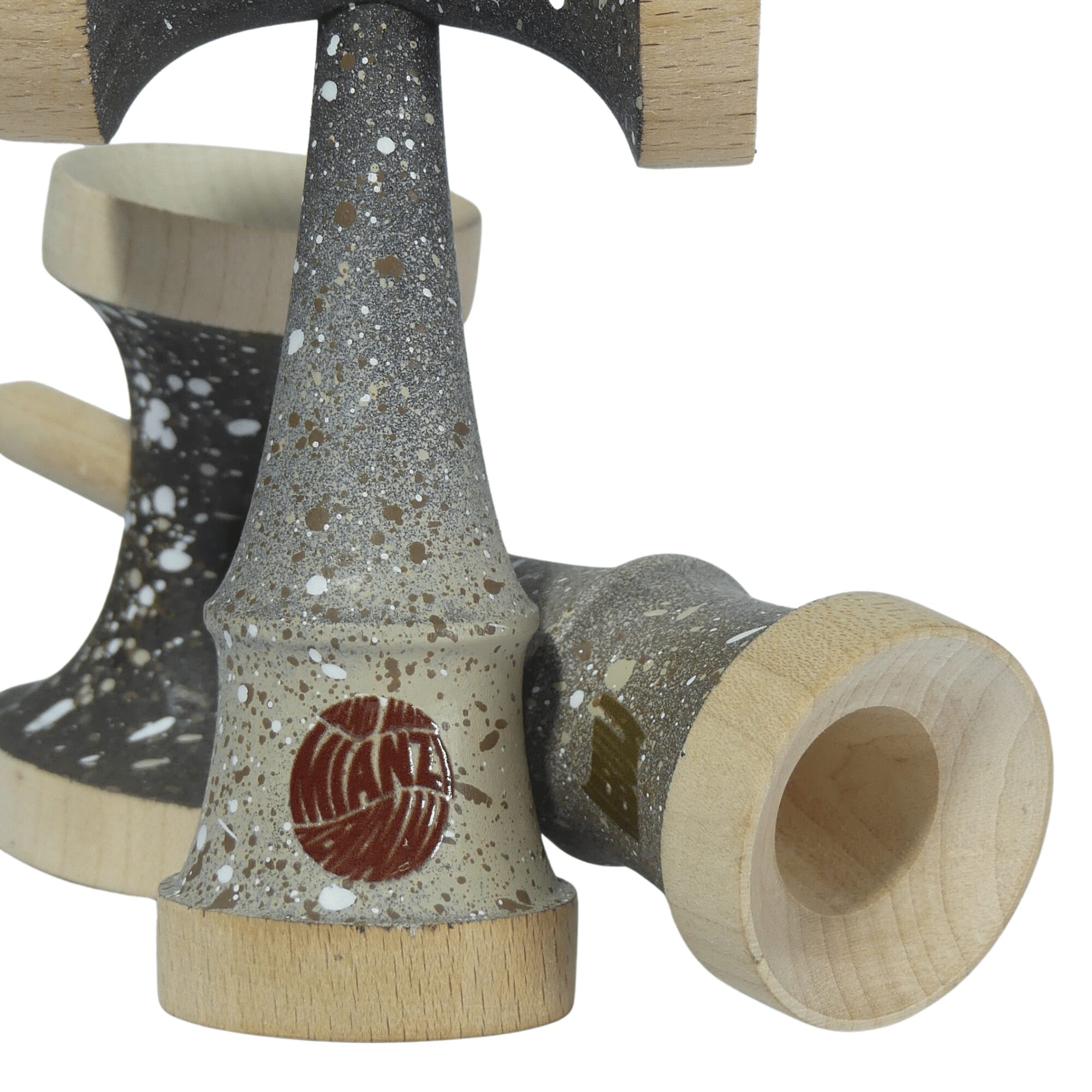 Nebula Ken Marrón – Ken de Kendama Pintado a Mano · Second Shape – vista 5