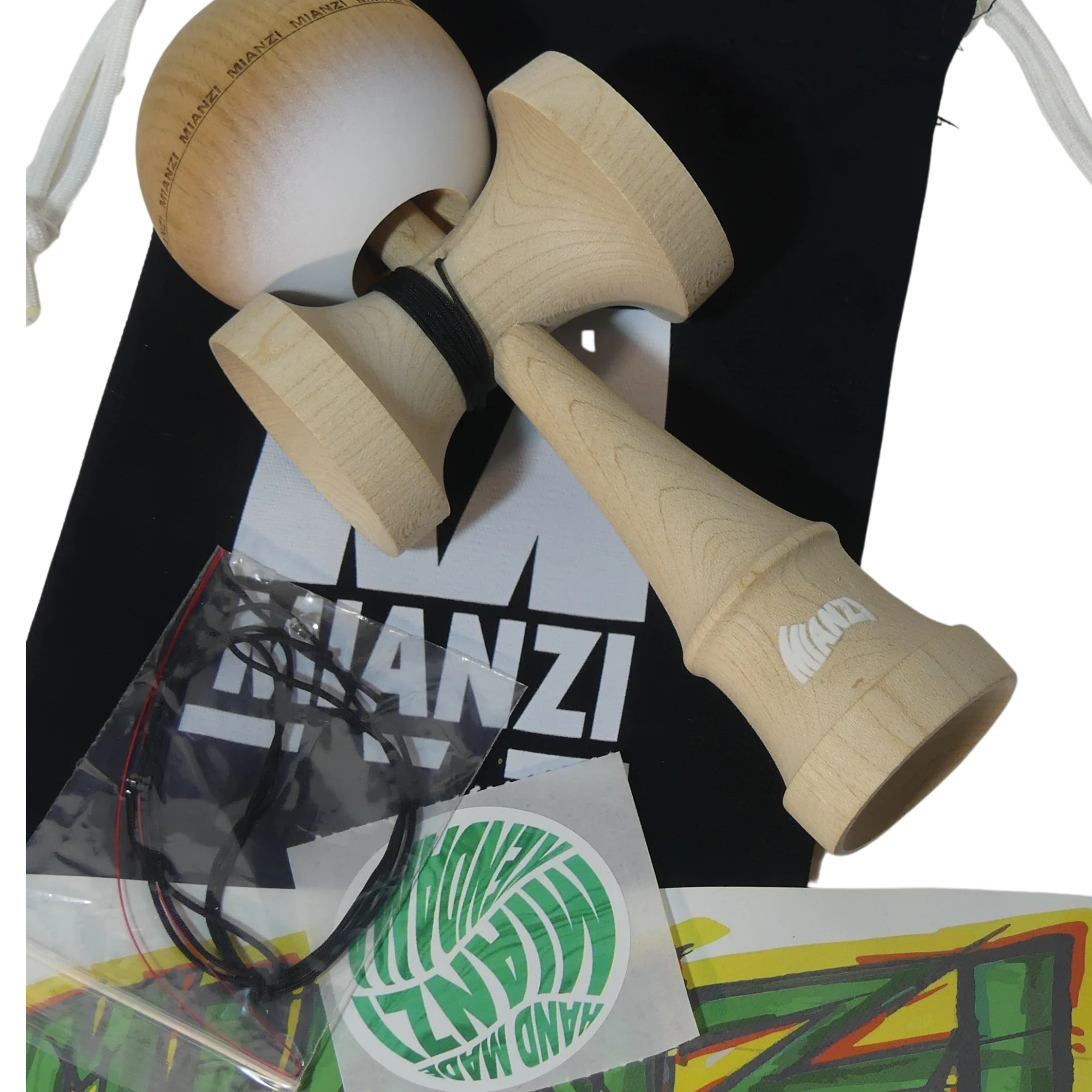 Kendama Shadow v.1 Blanco – Acabado Anti-Skid · 2nd Shape – vista 10