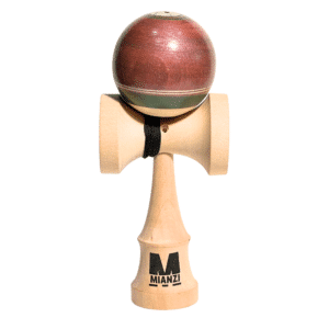 Kendama de Madera Pintado a Mano – Vino y verde | Mianzi