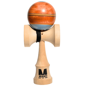 Kendama de Madera Pintado a Mano – Naranja y Azul | Mianzi