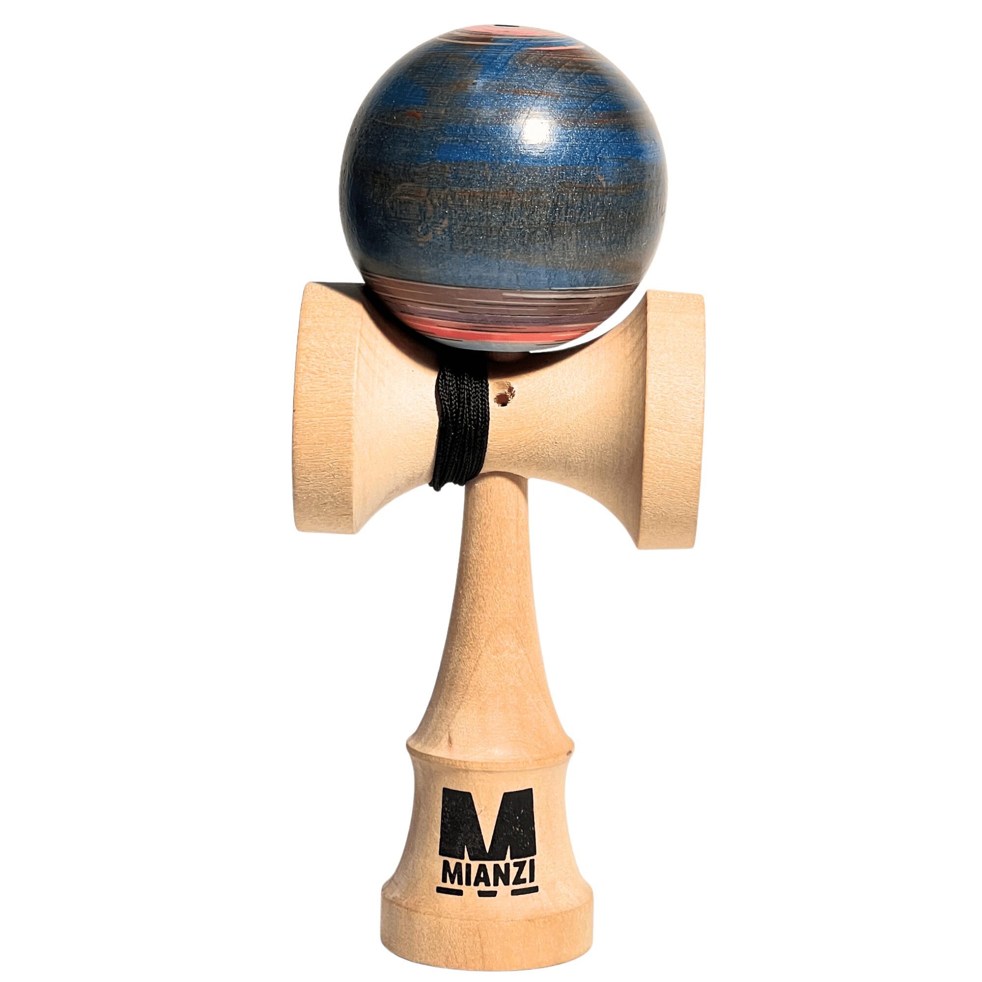 Kendama de Madera Pintado a Mano – Azul Salmón